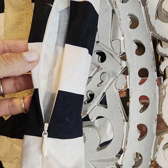 Sail to Sable Navy & White Sheath Mini Dress Sleeveless Nwot Sz XS - Picture 8 of 11